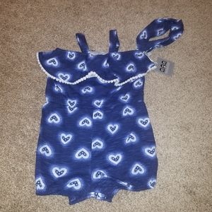Baby Girl Romper w/ matching headband set